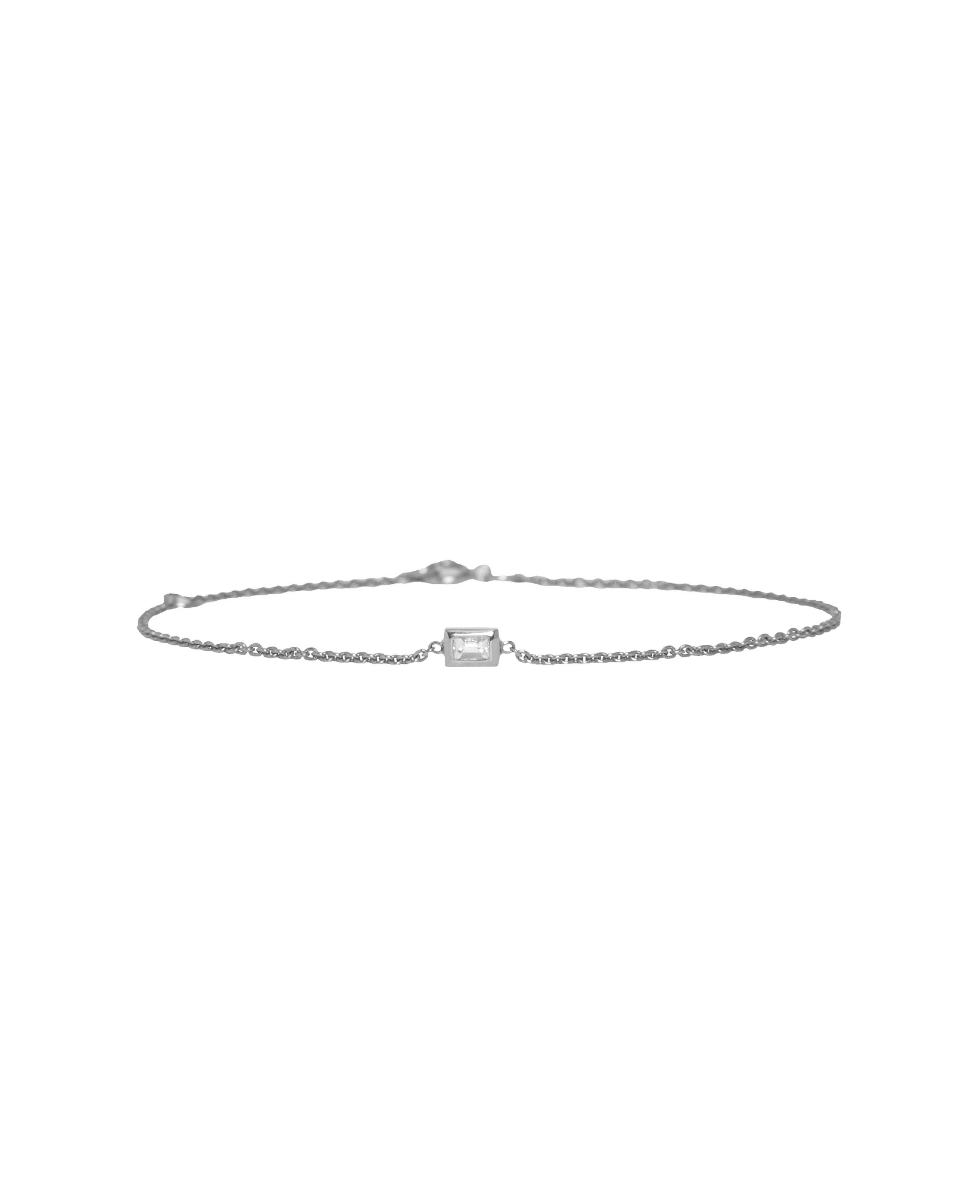 Baguette Diamond Bezel Set Solitaire Bracelet