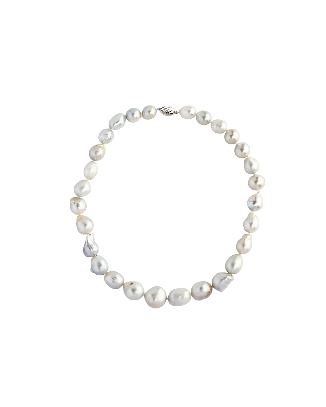 Gray Baroque South Sea Pearl Choker Necklace