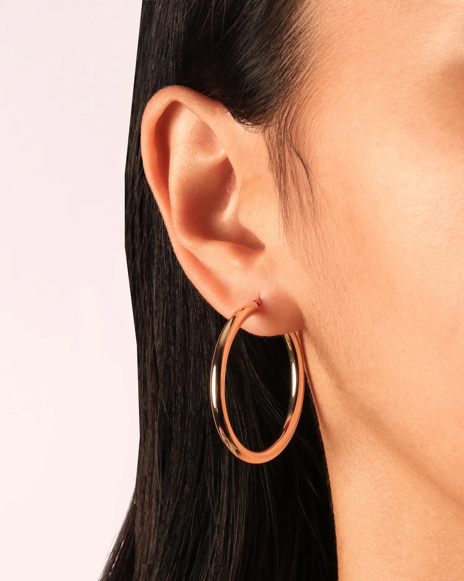White Gold Hoop Earrings (3mm)