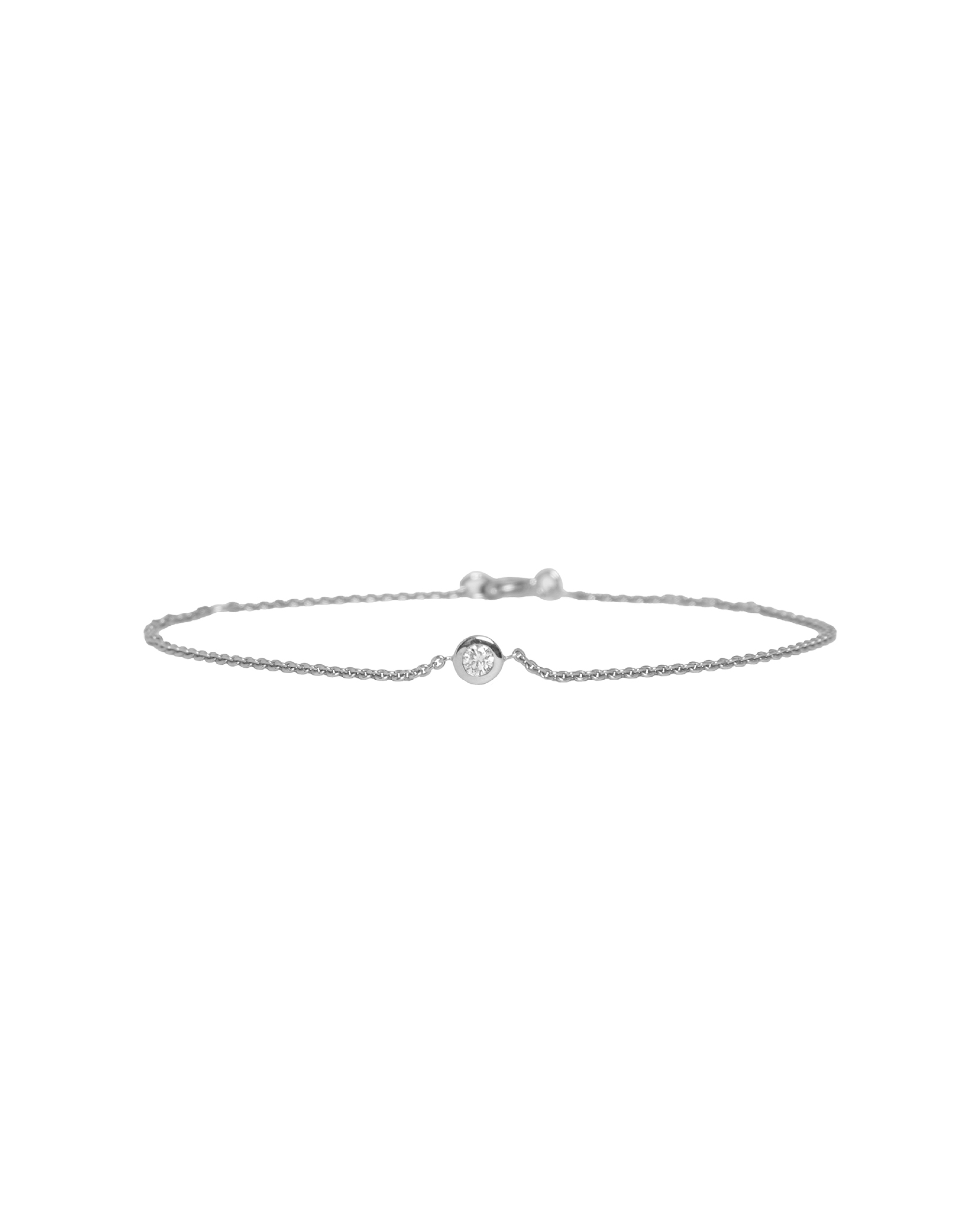 Round Diamond Bezel Set Solitaire Bracelet