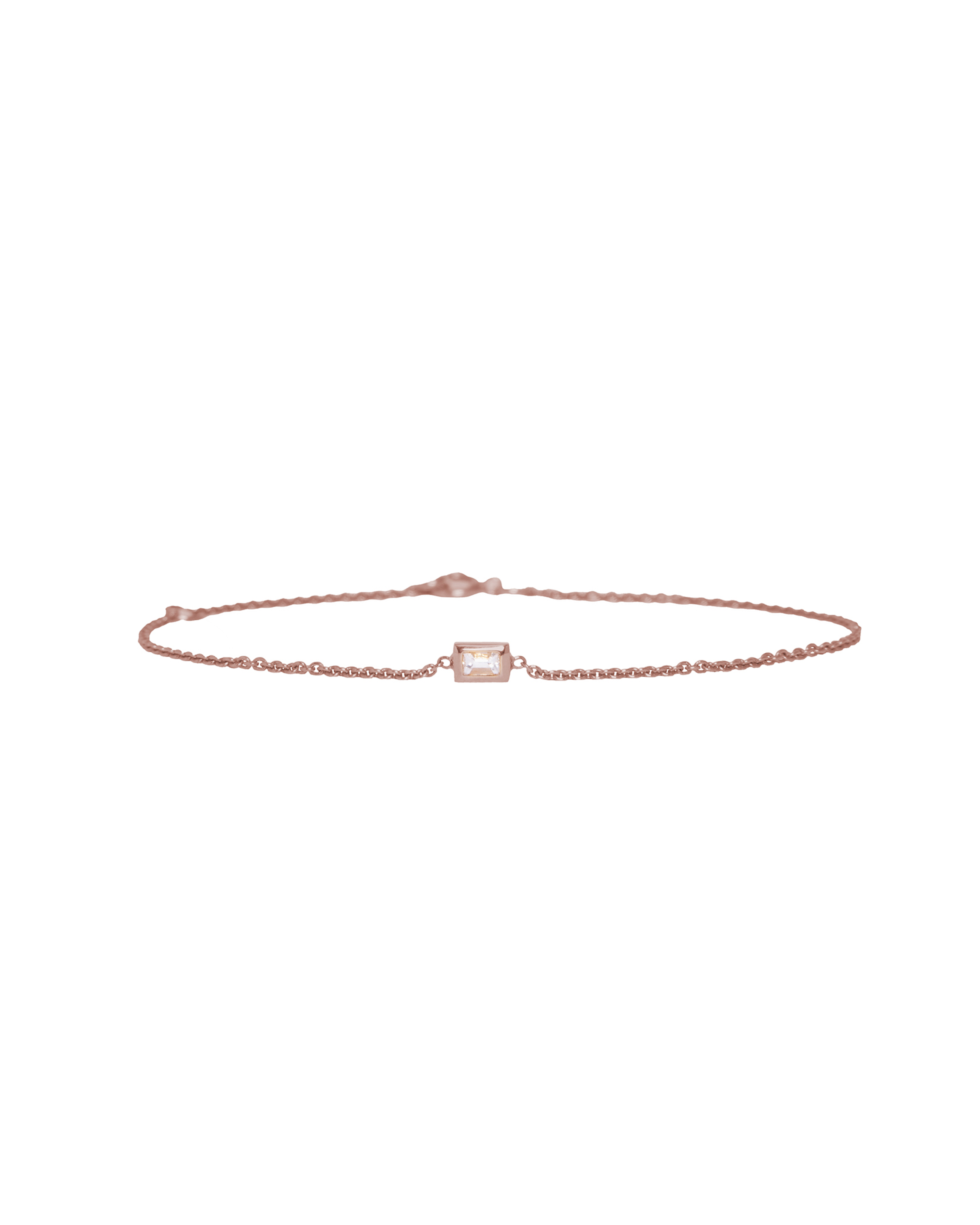 Baguette Diamond Bezel Set Solitaire Bracelet