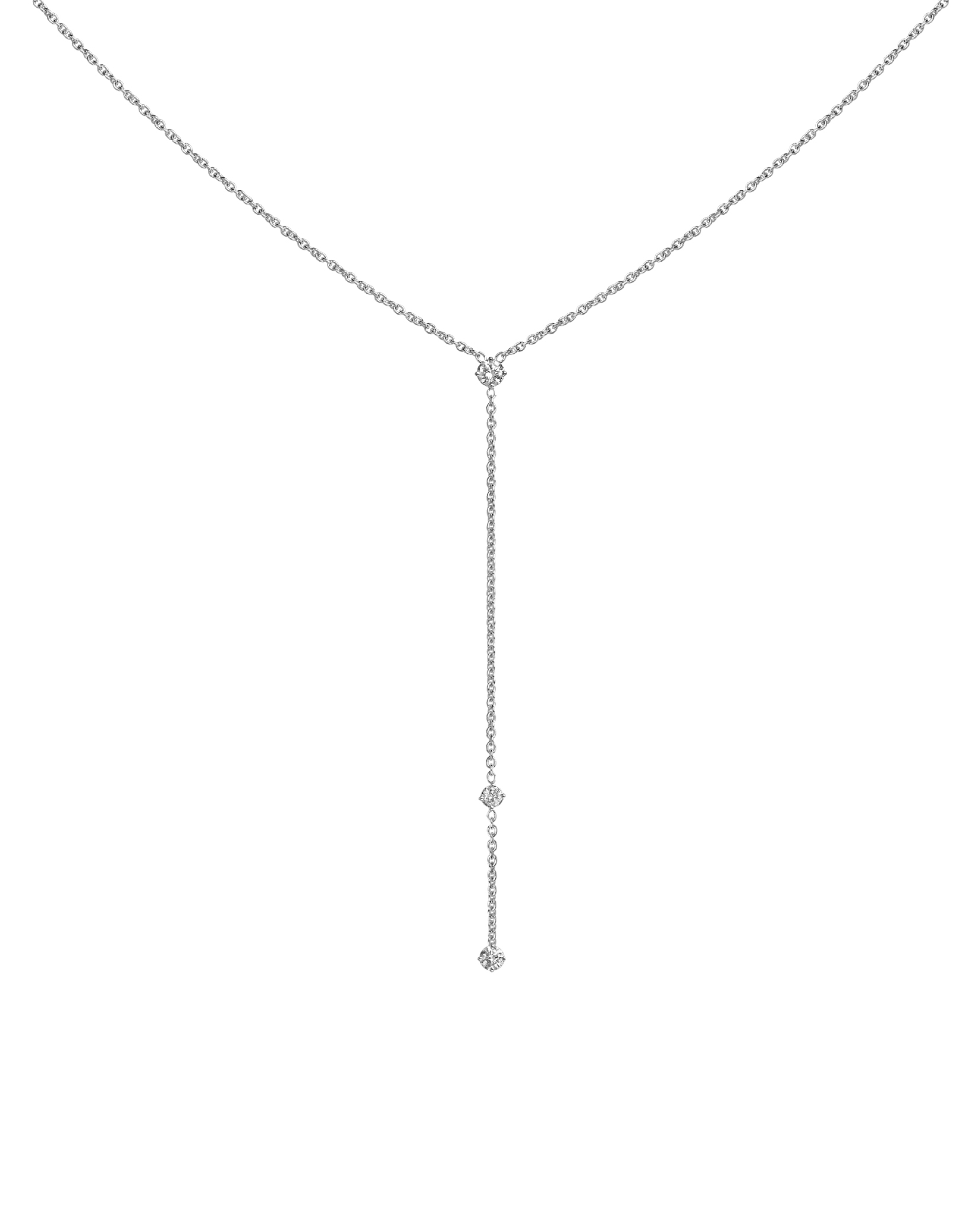 Diamond Drop Lariat Necklace