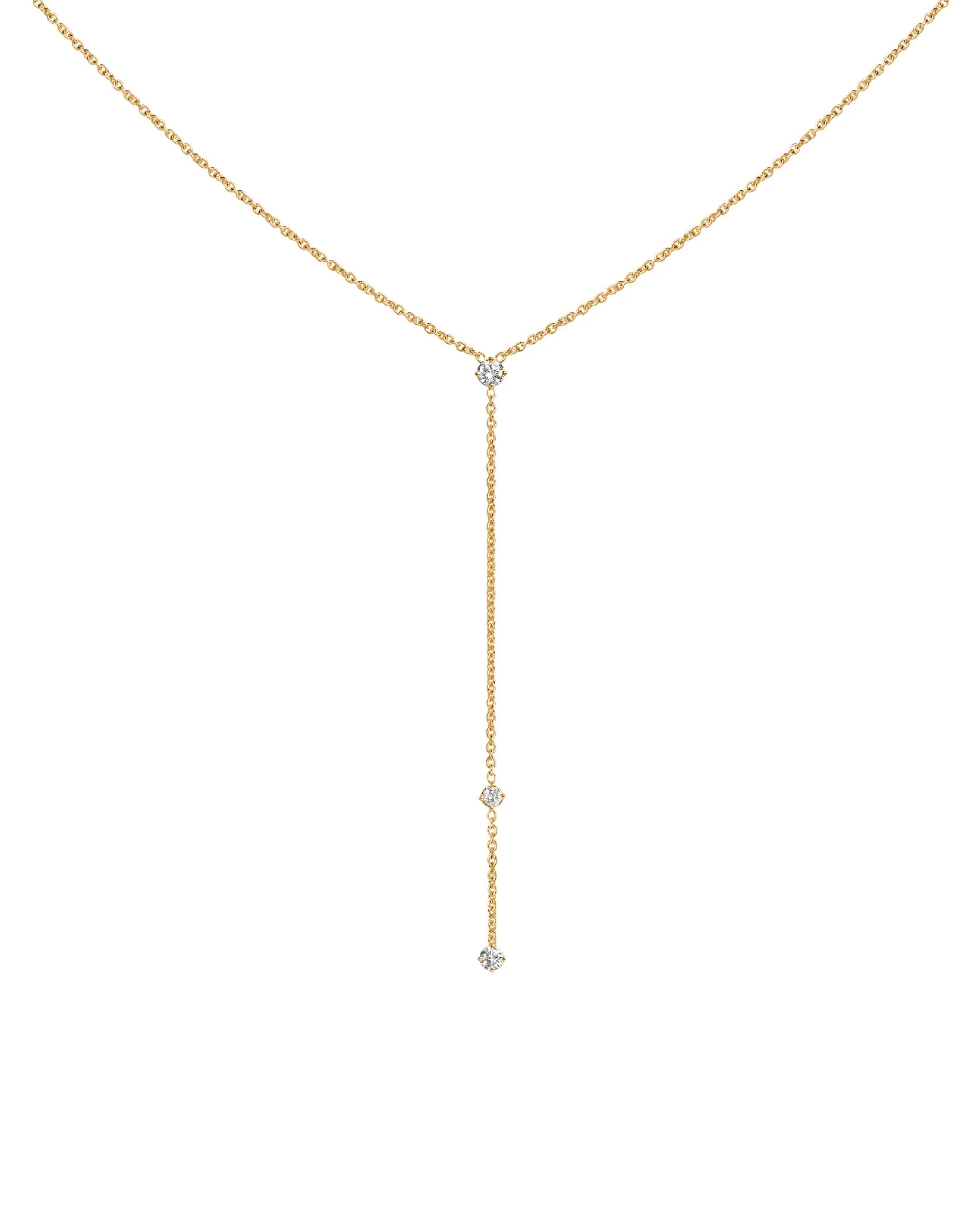 Diamond Drop Lariat Necklace