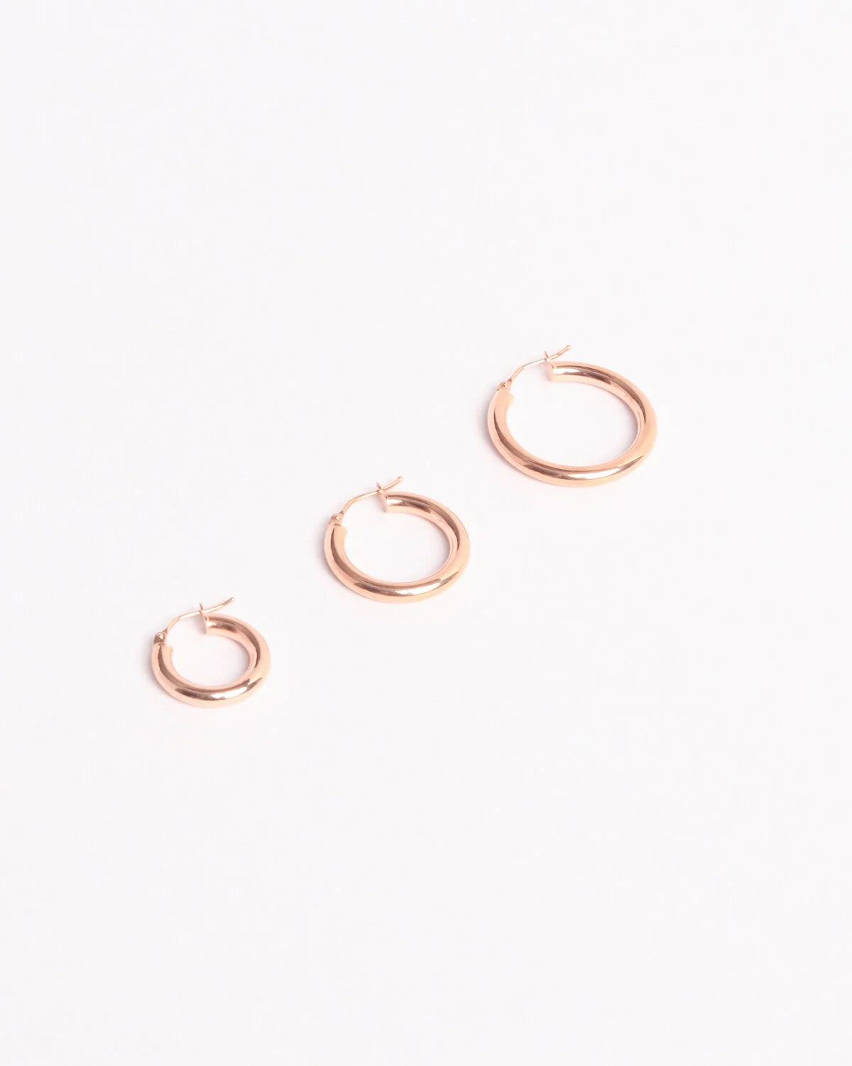Rose Gold Hoop Earrings (3mm)