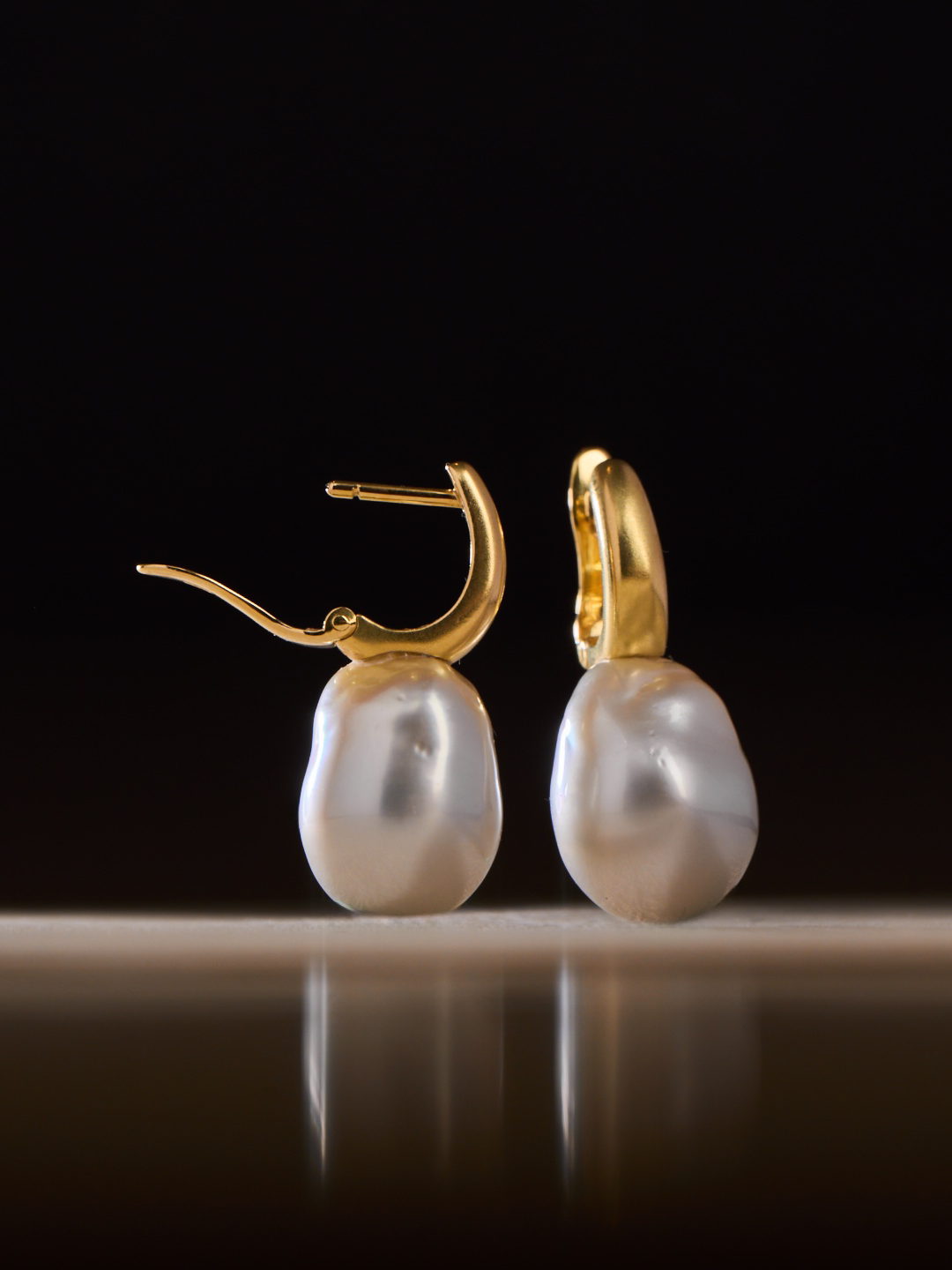 Huggie Baroque South Sea Pearl Earrings