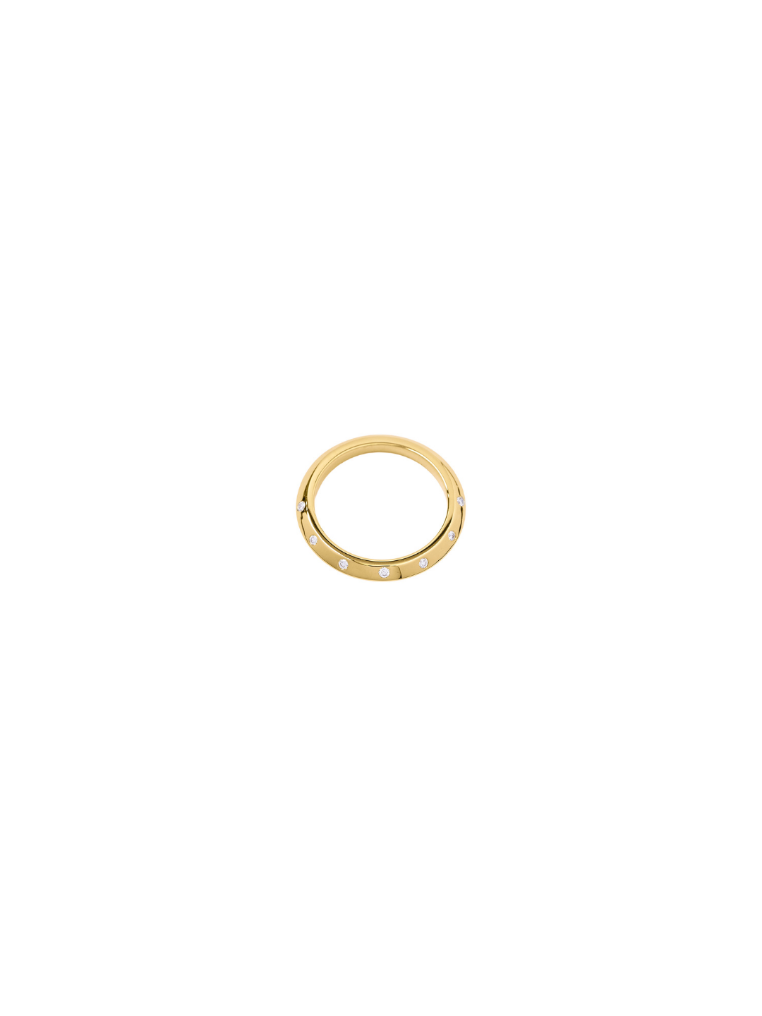 Graduated Knife Edge Diamond Ring