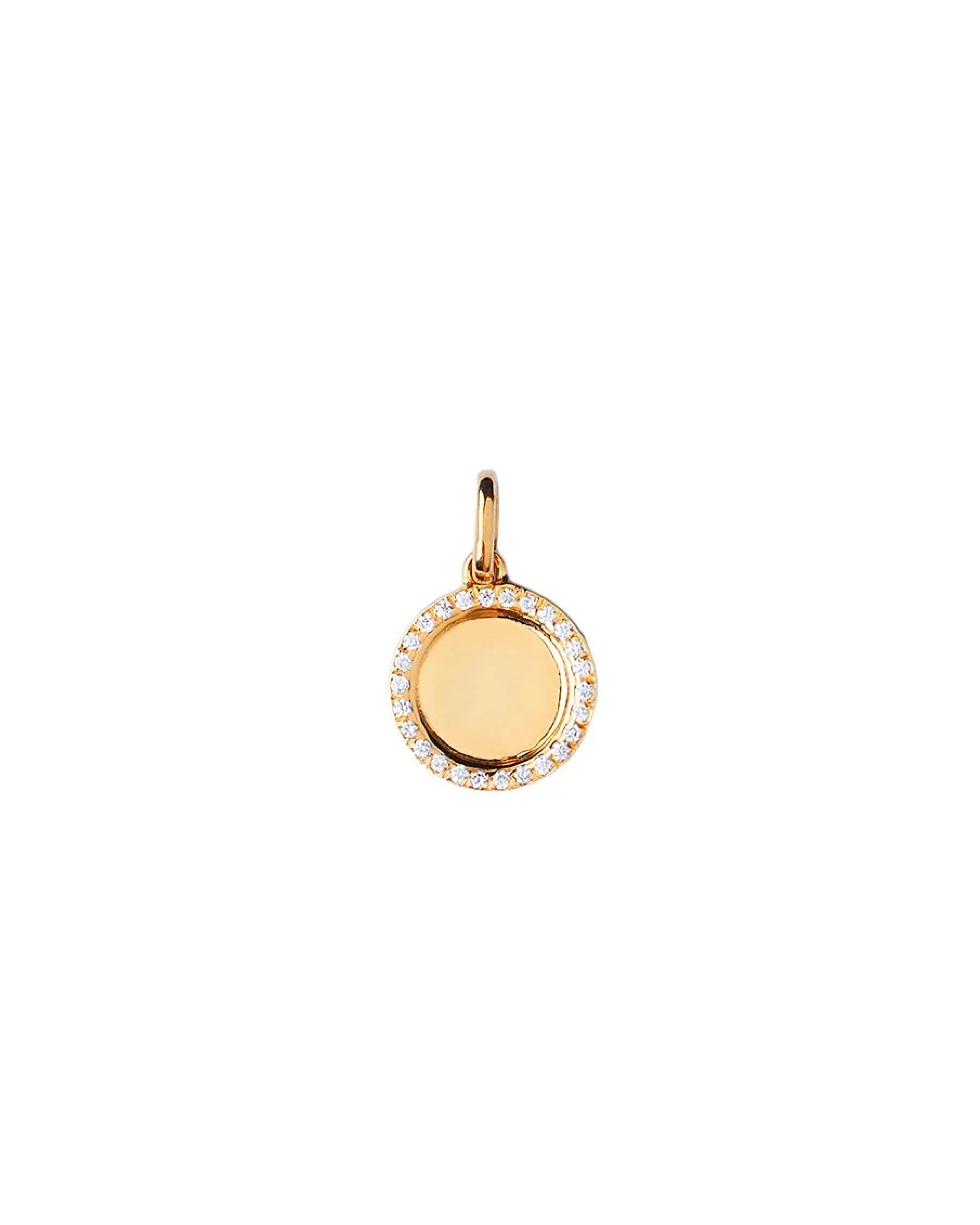 Mini Diamond Pavé Round Disc