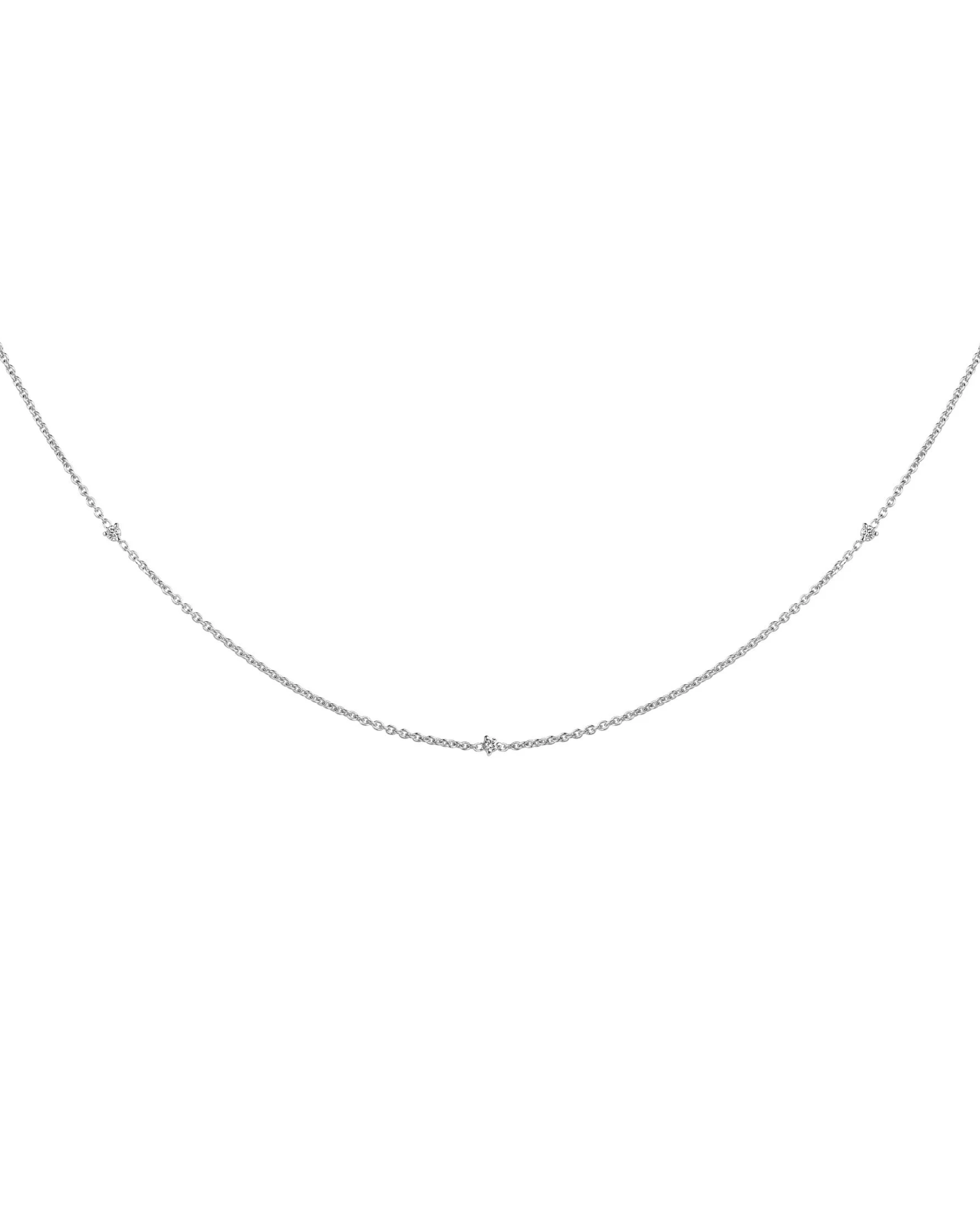 Petite Diamond Station Necklace