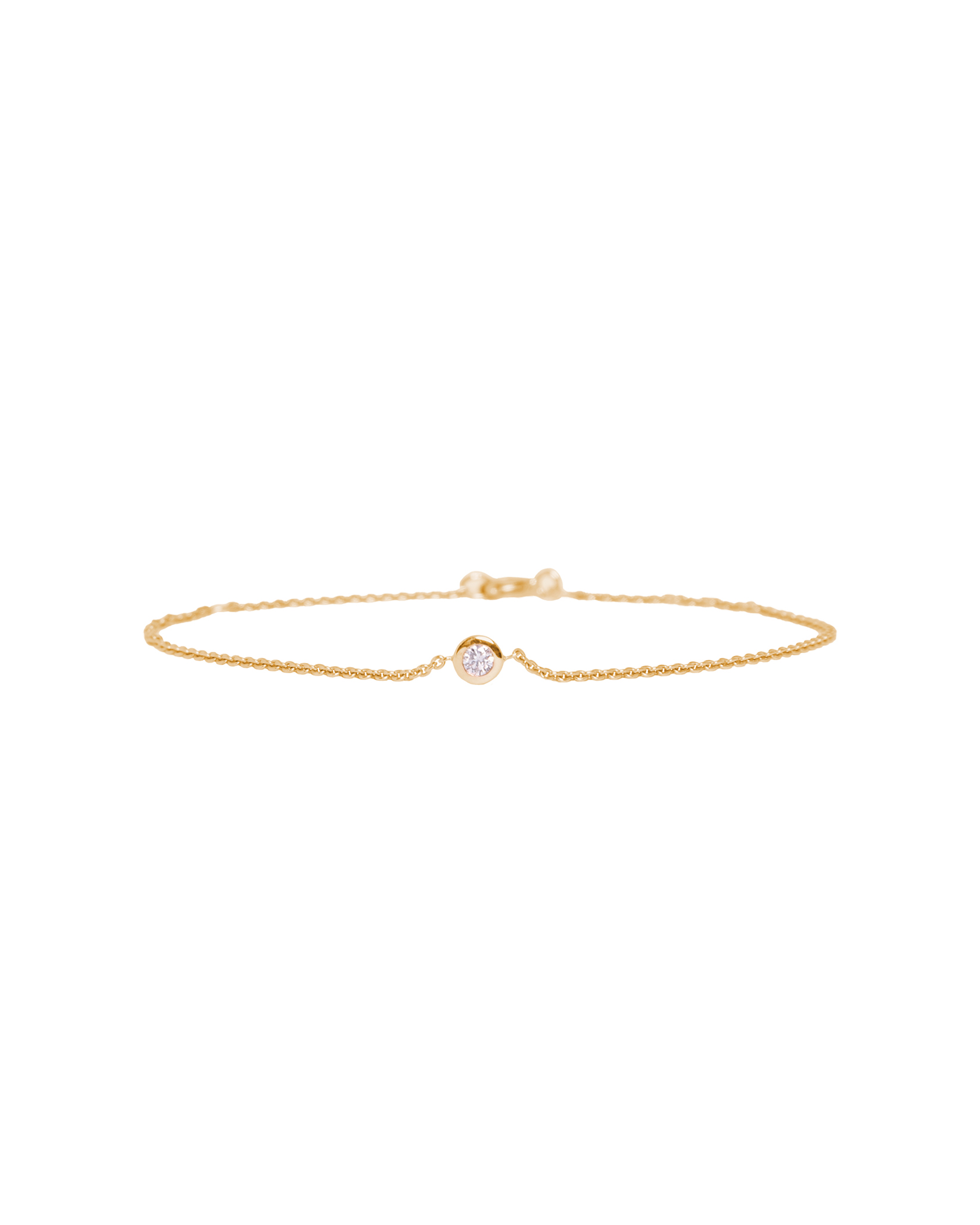 Round Diamond Bezel Set Solitaire Bracelet