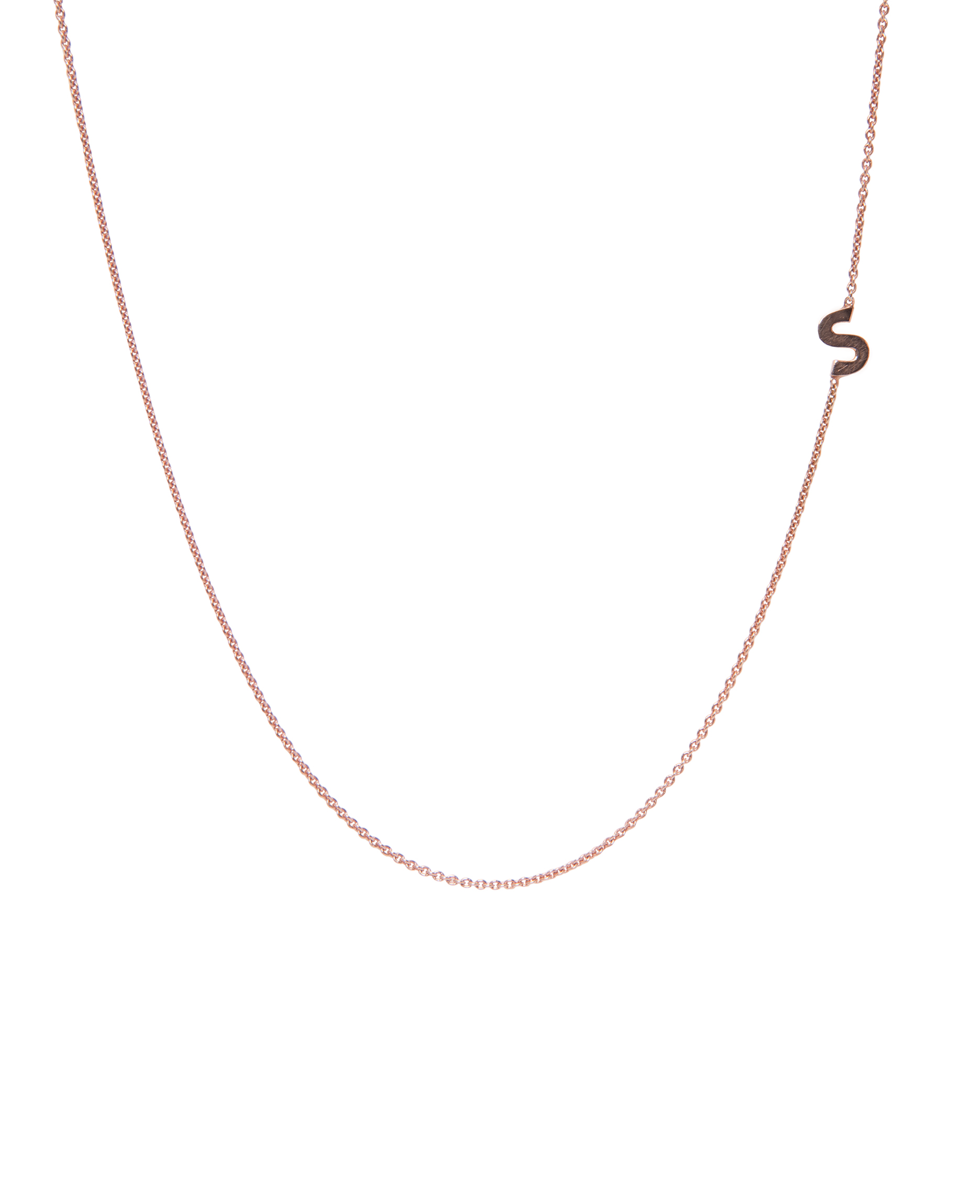 Sideways Initial Necklace