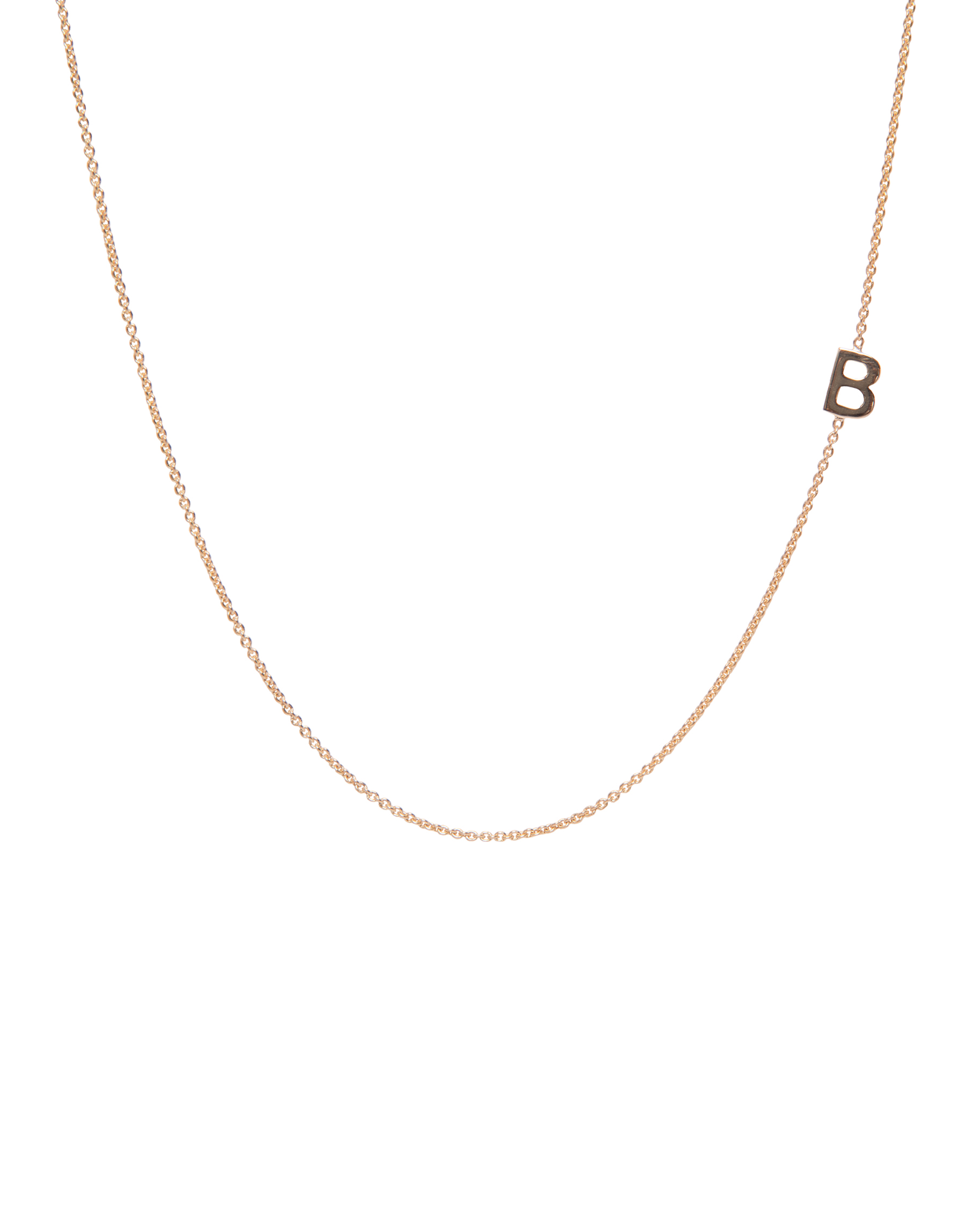 Sideways Initial Necklace